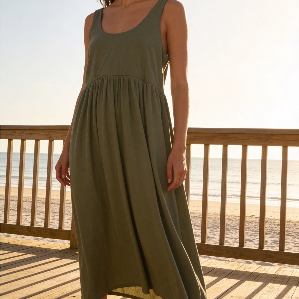 Simply Vera Vera Wang Olive Maxi Dress